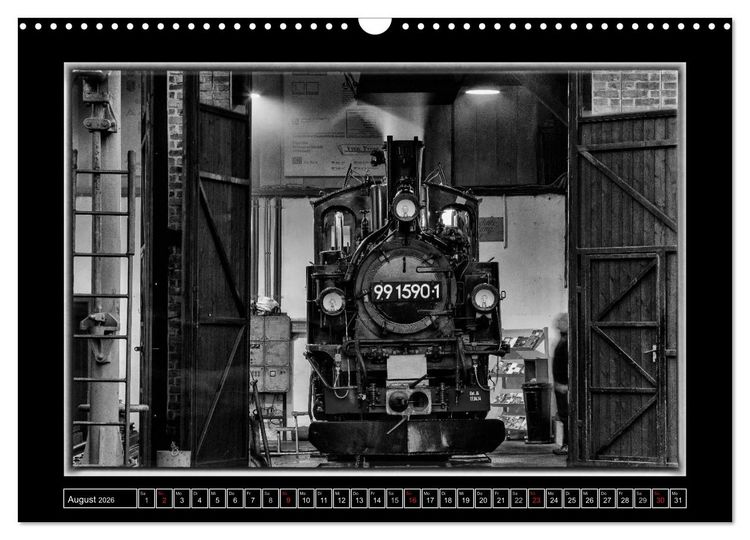 Produktbild: Unter Dampf - Mit der Pre&szlig;nitztalbahn durchs Erzgebirge (Wandkalender 2026 DIN A3 quer), CALVENDO Monatskalender