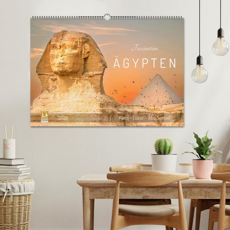 Produktbild: Faszination &Auml;gypten: Kairo - Luxor - Abu Simbel (Wandkalender 2026 DIN A2 quer), CALVENDO Monatskalender