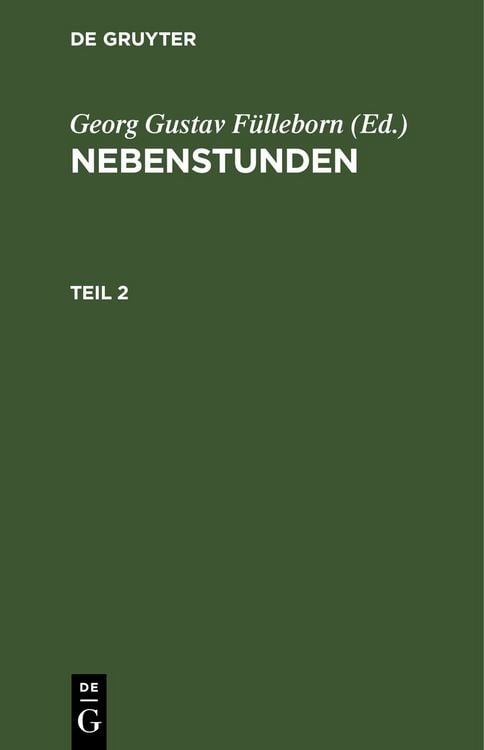 Produktbild: Nebenstunden. Teil 2
