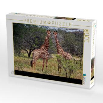 Produktbild: CALVENDO Puzzle Giraffen | 1000 Teile Lege-Gr&ouml;&szlig;e 64x48cm Foto-Puzzle f&uuml;r gl&uuml;ckliche Stunden