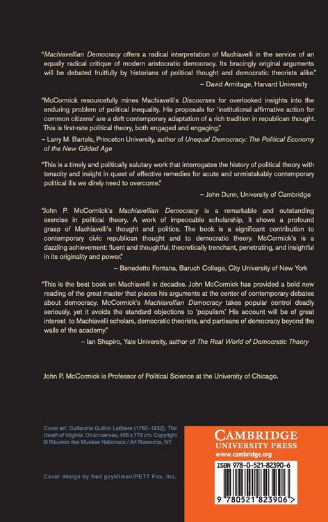 Produktbild: Machiavellian Democracy