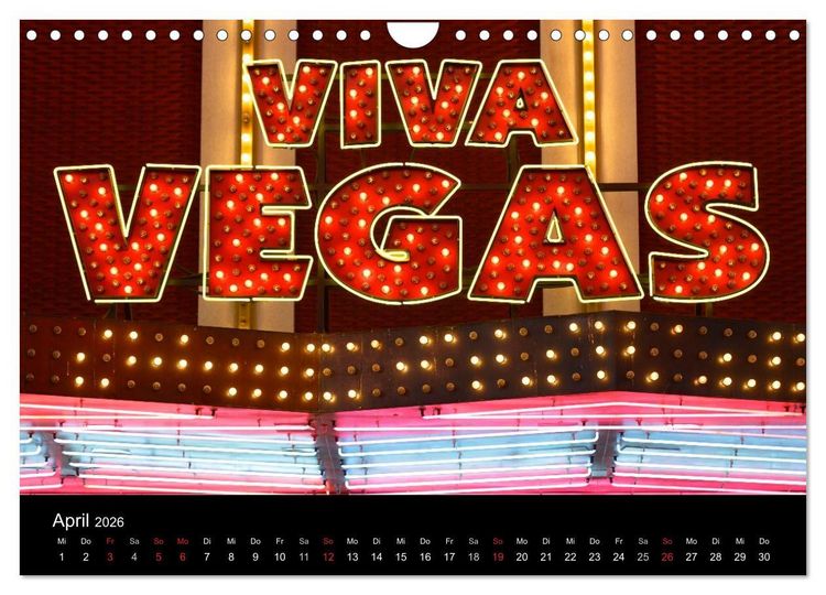 Produktbild: Las Vegas (Wandkalender 2026 DIN A4 quer), CALVENDO Monatskalender