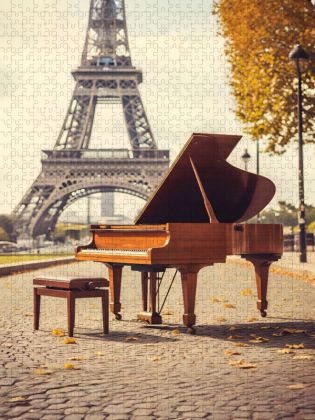 Produktbild: CALVENDO Puzzle Melodie in Paris | 1000 Teile Lege-Gr&ouml;&szlig;e 64x48cm Foto-Puzzle f&uuml;r gl&uuml;ckliche Stunden