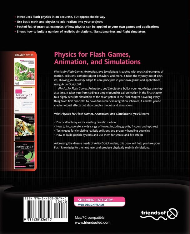 Produktbild: Physics for Flash Games, Animation, and Simulations