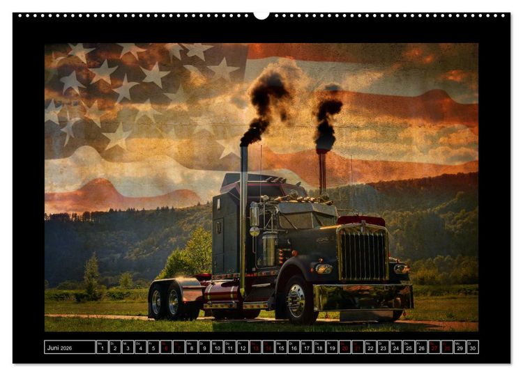 Produktbild: Kenworth W900 PHOTOART (hochwertiger Premium Wandkalender 2026 DIN A2 quer), Kunstdruck in Hochglanz