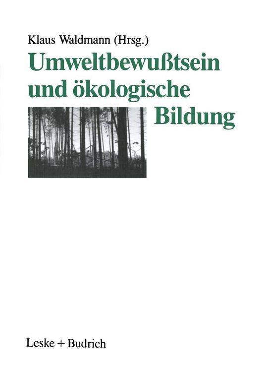 Produktbild: Umweltbewu&szlig;tsein und &ouml;kologische Bildung