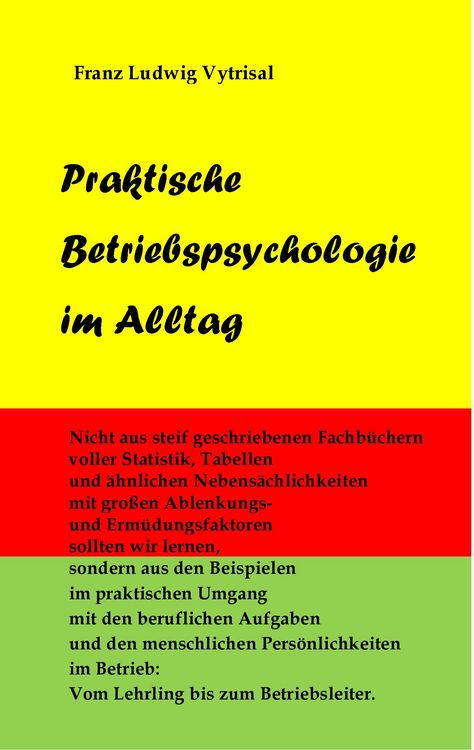 Produktbild: Praktische Betriebspsychologie im Alltag