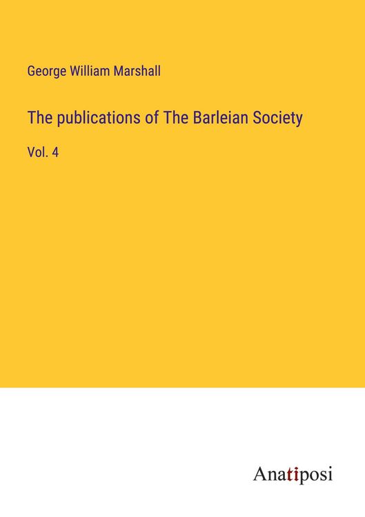 Produktbild: The publications of The Barleian Society