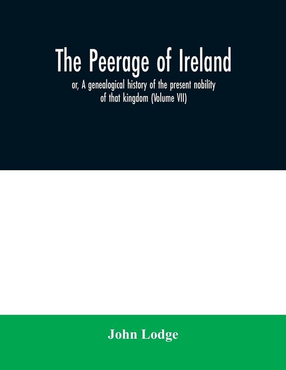 Produktbild: The peerage of Ireland