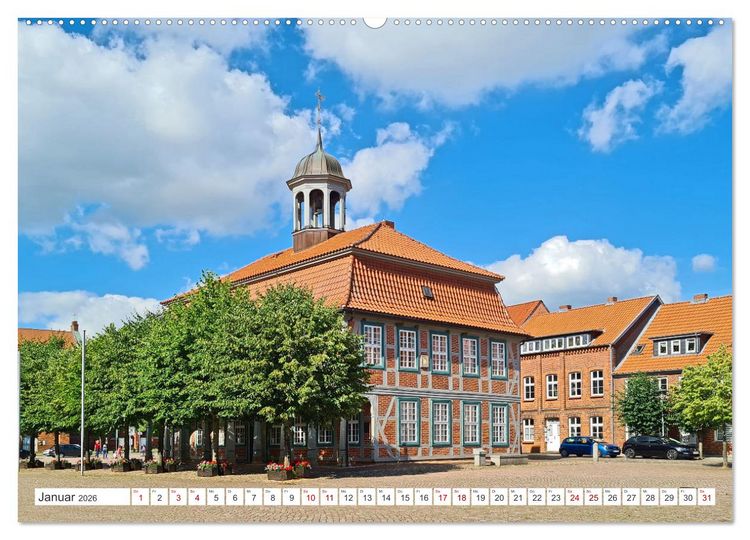Produktbild: Boizenburg an der Elbe - Fliesenstadt im Dreil&auml;ndereck (hochwertiger Premium Wandkalender 2026 DIN A2 quer), Kunstdruck in Hochglanz