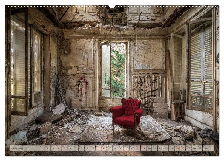 Produktbild: Lost Places - vergessene Sch&auml;tze (Wandkalender 2026 DIN A2 quer), CALVENDO Monatskalender