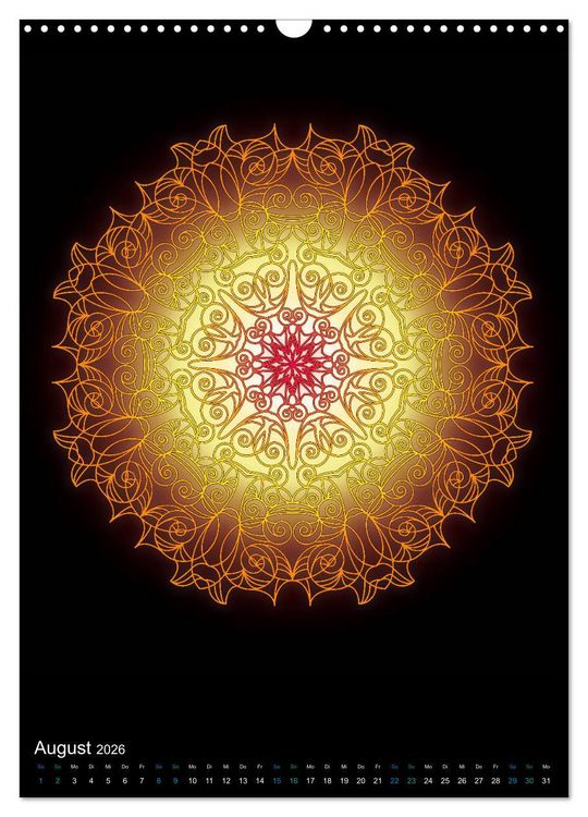 Produktbild: Mandala-Kalender 2026 (Wandkalender 2026 DIN A3 hoch), CALVENDO Monatskalender