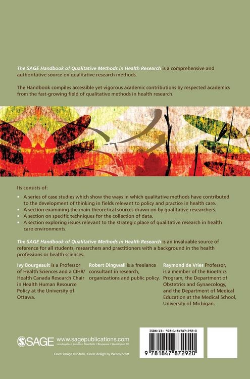 Produktbild: The SAGE Handbook of Qualitative Methods in Health Research (First Edition)