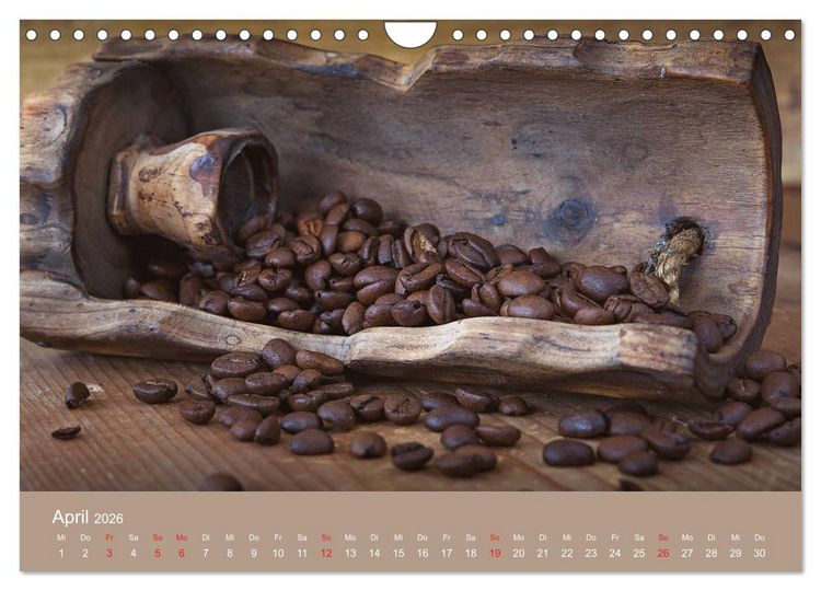 Produktbild: I Love Coffee - Dein Kaffeekalender f&uuml;r Geniesser des schwarzen Goldes (Wandkalender 2026 DIN A4 quer), CALVENDO Monatskalender