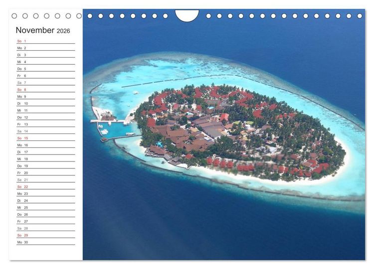 Produktbild: Malediven (Wandkalender 2026 DIN A4 quer), CALVENDO Monatskalender