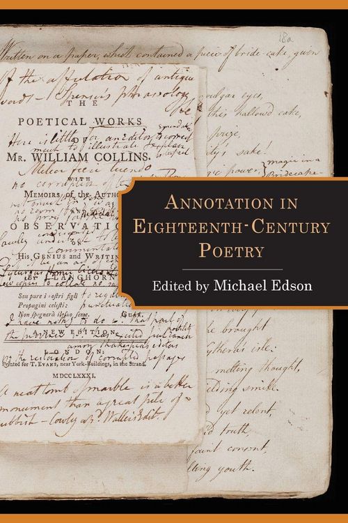 Produktbild: Annotation in Eighteenth-Century Poetry
