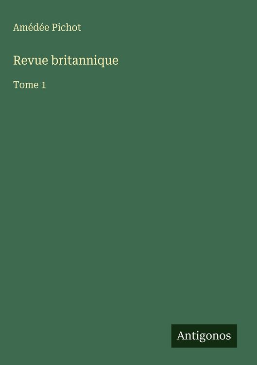 Produktbild: Revue britannique