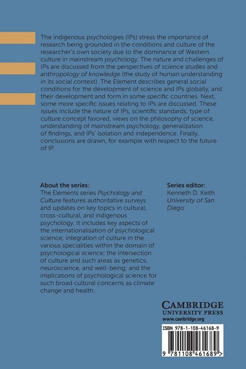 Produktbild: The Nature and Challenges of Indigenous Psychologies