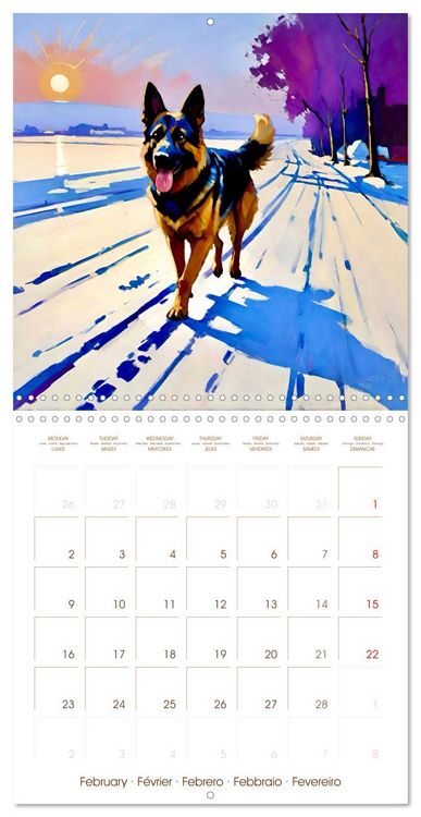 Produktbild: German Shepherd. The majestic character of a noble breed (Wall Calendar 2026 12 &times; 12 Inch) CALVENDO 12 Month Wall Calendar