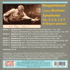 Produktbild: Knappertsbusch/Berliner Philharmoniker: Sinfonien 3,4,5,7-9/
