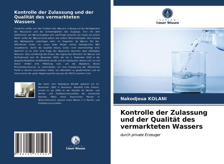 Produktbild: Kontrolle der Zulassung und der Qualit&auml;t des vermarkteten Wassers