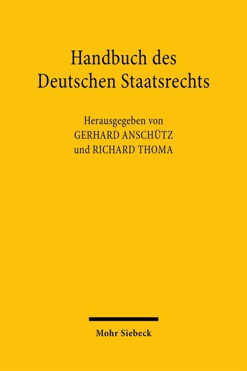 Produktbild: Handbuch des Deutschen Staatsrechts