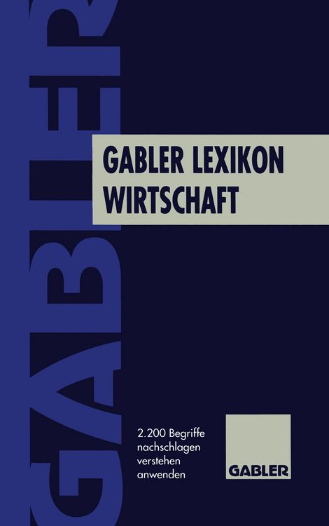 Produktbild: Gabler Lexikon Wirtschaft