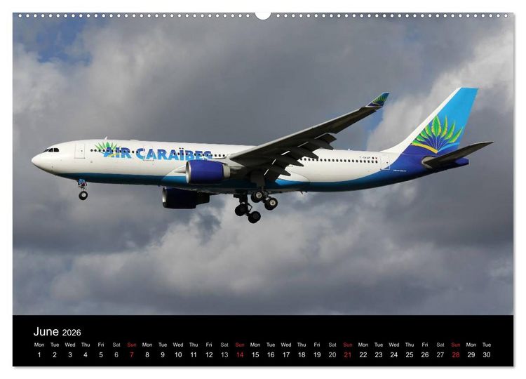 Produktbild: Big Jets (High Quality Premium Wall Calendar 2026 DIN A2 landscape),CALVENDO 12 Month Wall Calendar