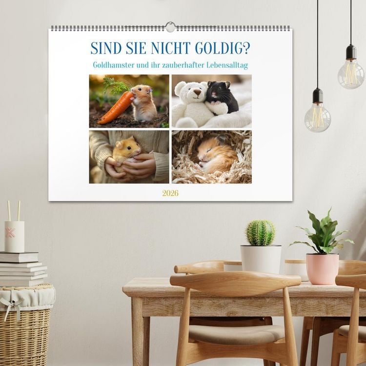 Produktbild: Sind sie nicht goldig? (Wandkalender 2026 DIN A2 quer), CALVENDO Monatskalender