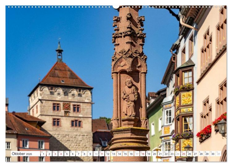 Produktbild: Deutschlands sch&ouml;nste Altst&auml;dte - Baden-W&uuml;rttemberg (Wandkalender 2026 DIN A2 quer), CALVENDO Monatskalender