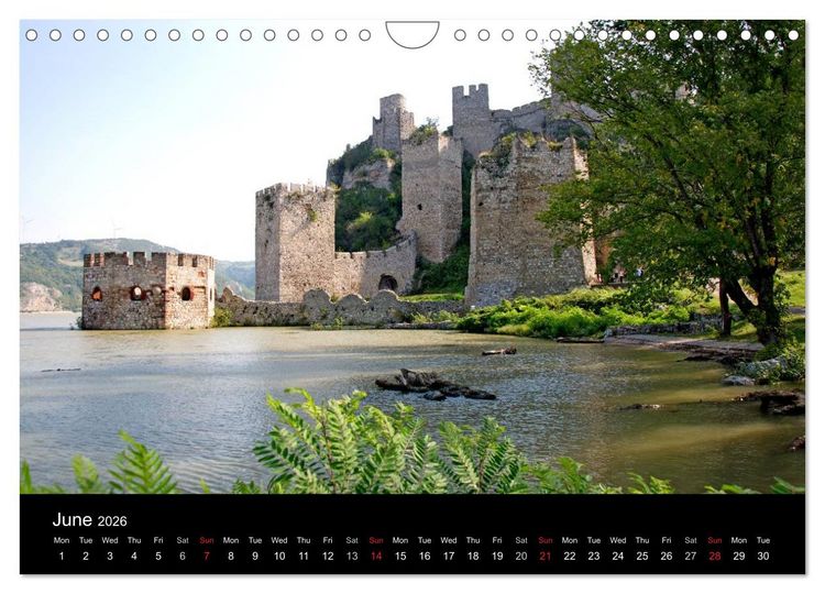 Produktbild: Monuments of Serbia 2026 (Wall Calendar 2026 DIN A4 landscape), CALVENDO 12 Month Wall Calendar