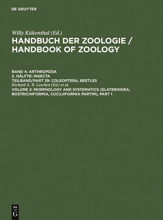 Produktbild: Morphology and Systematics (Elateroidea, Bostrichiformia, Cucujiformia partim)
