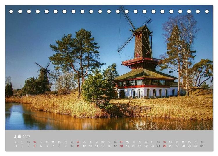 Produktbild: M&uuml;hlenmuseum Gifhorn (Tischkalender 2027 DIN A5 quer), CALVENDO Monatskalender