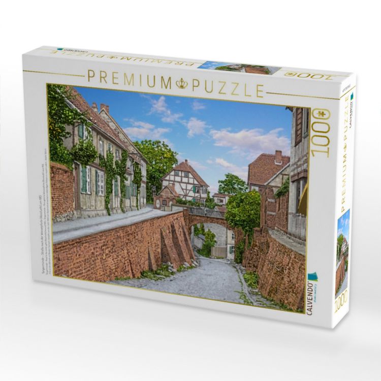 Produktbild: CALVENDO Puzzle Tangerm&uuml;nde - Stra&szlig;e nach der Wasserpforte (Rossfurth) um 1915 | 1000 Teile Lege-Gr&ouml;&szlig;e 64x48cm Foto-Puzzle f&uuml;r gl&uuml;ckliche Stunden