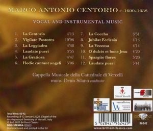 Produktbild: Centorio:Vocal And Instrumental Music