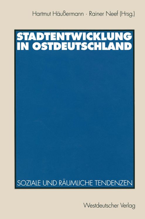 Produktbild: Stadtentwicklung in Ostdeutschland