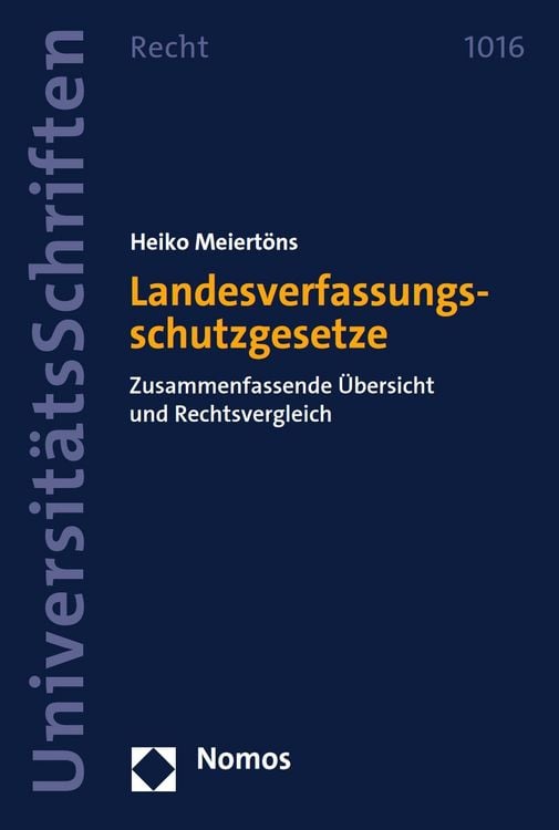 Produktbild: Landesverfassungsschutzgesetze