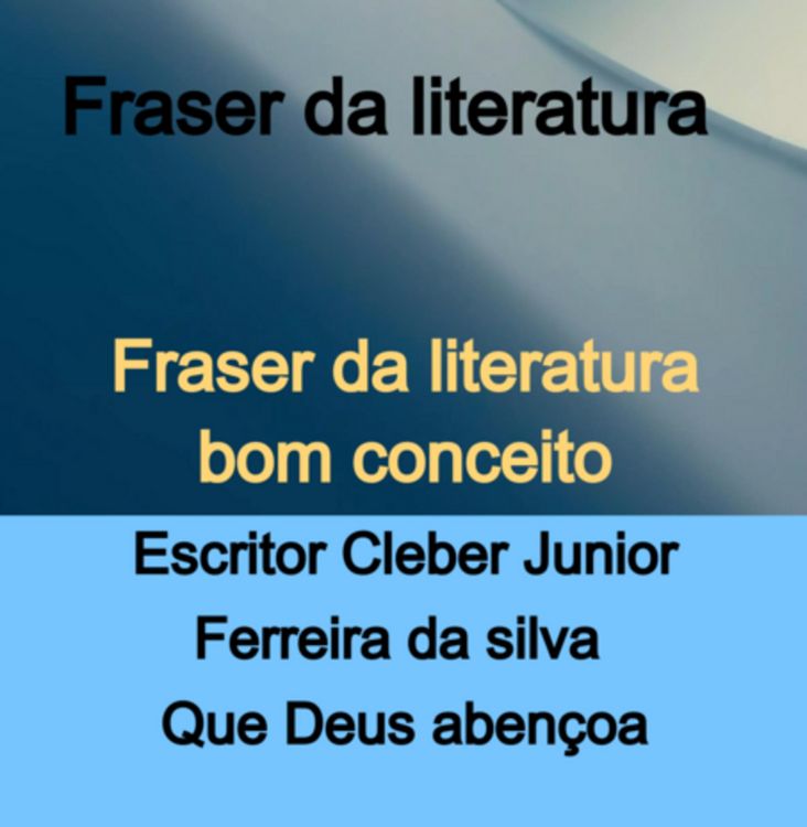 Produktbild: Fraser Da Literatura Bom Conceito