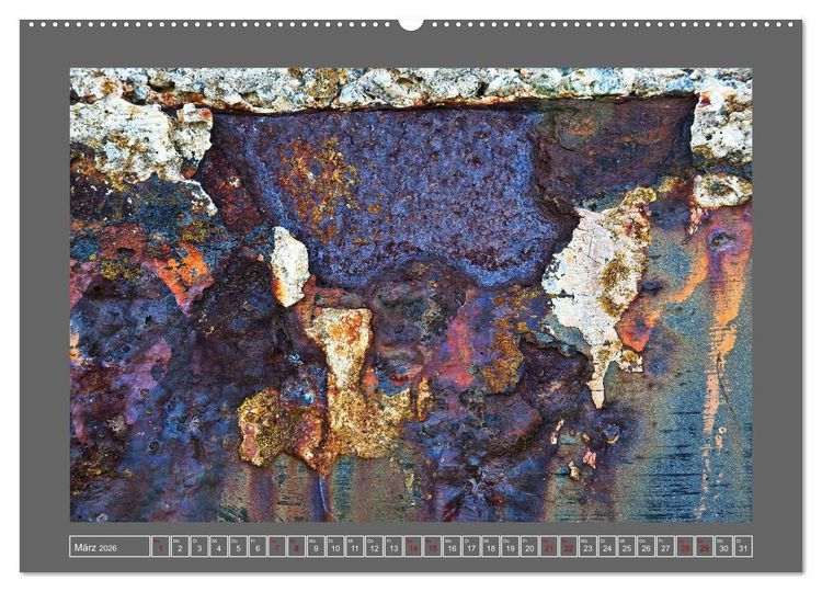 Produktbild: Rost - &Auml;sthetik der Verg&auml;nglichkeit (hochwertiger Premium Wandkalender 2026 DIN A2 quer), Kunstdruck in Hochglanz