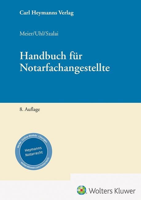 Produktbild: Handbuch f&uuml;r Notarfachangestellte
