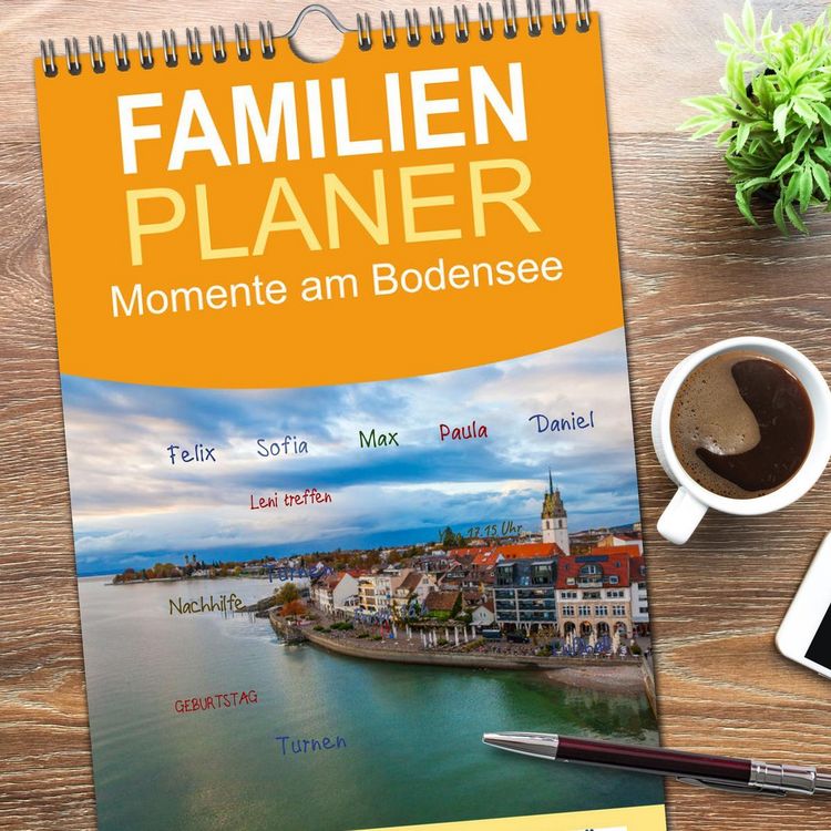 Produktbild: Familienplaner 2026 - Momente am Bodensee mit 5 Spalten (Wandkalender, 21 x 45 cm) CALVENDO