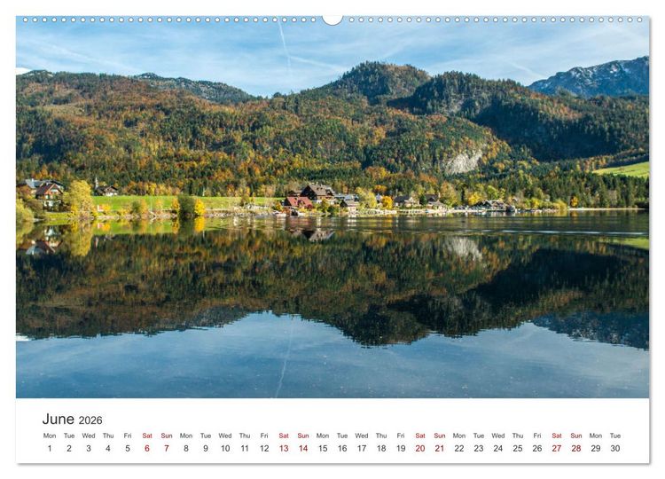 Produktbild: Hallstatt The pearl of Austria (High Quality Premium Wall Calendar 2026 DIN A2 landscape),CALVENDO 12 Month Wall Calendar