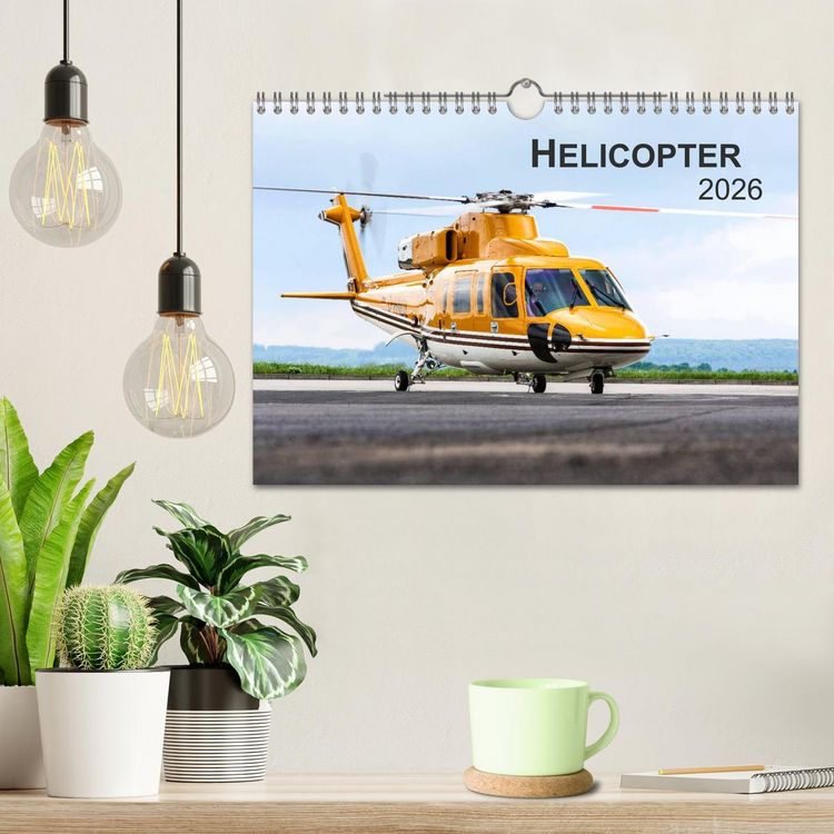Produktbild: Helicopter 2026 (Wandkalender 2026 DIN A4 quer), CALVENDO Monatskalender