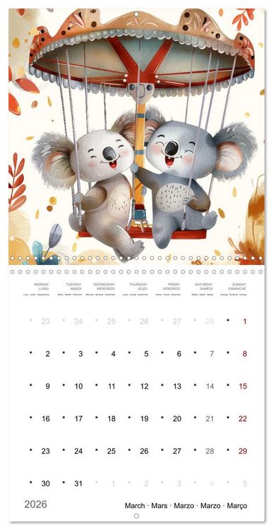 Produktbild: Through the year with love (Wall Calendar 2026 12 &times; 12 Inch) CALVENDO 12 Month Wall Calendar