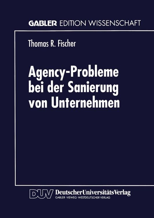Produktbild: Agency-Probleme bei der Sanierung von Unternehmen