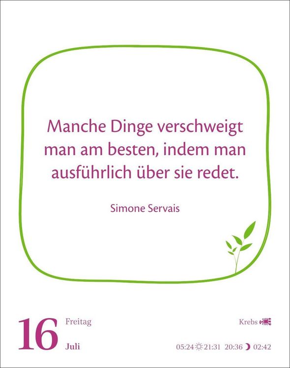 Produktbild: Heute ist dein Tag! Tagesabrei&szlig;kalender 2027 - 313 positive Zitate f&uuml;r 2027