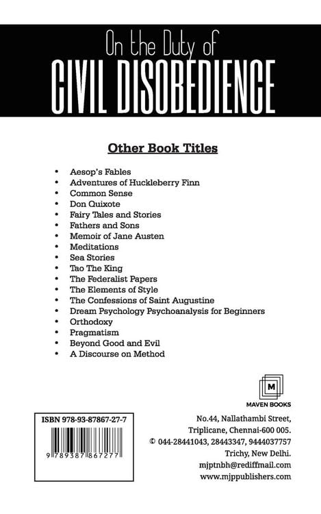 Produktbild: On The Duty Of Civil Disobedience