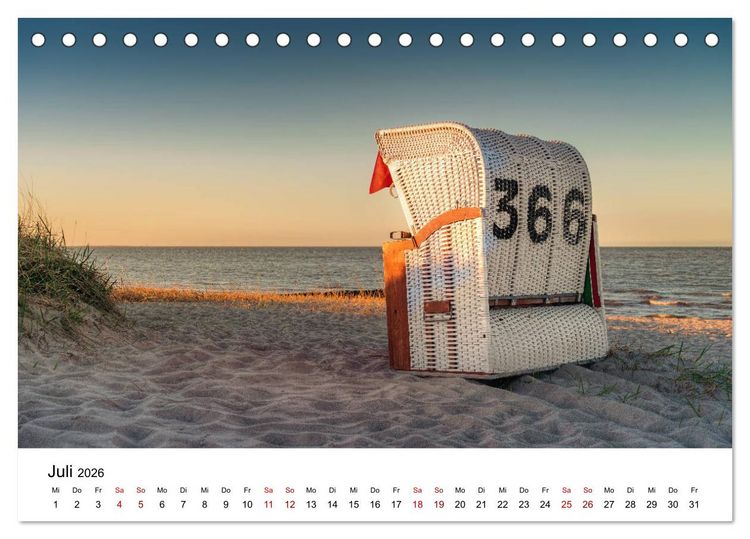 Produktbild: Wilhelmshaven und Umland - Idyllische Motive von H&auml;fen, Meer und Landschaft (Tischkalender 2026 DIN A5 quer), CALVENDO Monatskalender