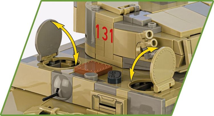 Produktbild: COBI Historical Collection 2588 - Panzer VI Tiger no131, WWII, Bausatz 1:28, 1275 Klemmbausteine