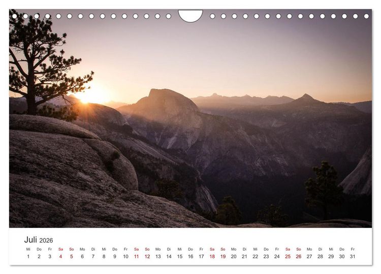 Produktbild: Yosemite - Nationalpark (Wandkalender 2026 DIN A4 quer), CALVENDO Monatskalender